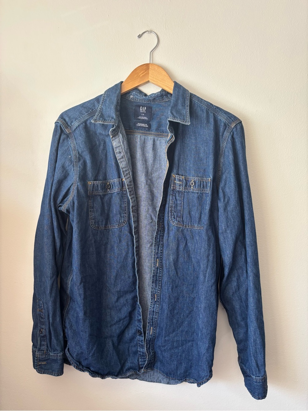 GAP Men’s Blue Denim Shirt Jacket